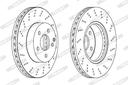BRAKE DISC FRONT 295MM FERODO MERC