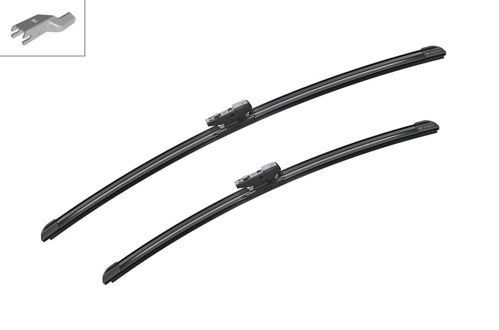 WIPER BLADE [FRONT KIT] BOSCH AEROTWIN [600MM 24 INCH + 500MM 20 INCH - FLAT WIPER BLADE]