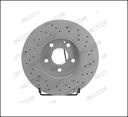 BRAKE DISC FRONT 295MM FERODO MERC (CROSS DRILLED)