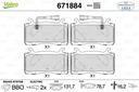 BRAKE PADS FRONT WITH SENSOR VALEO ALFA
