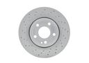 BRAKE DISC FRONT 295MM BOSCH MERC (CROSS DRILLED)