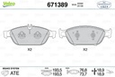 FRONT PADS VALEO MERC