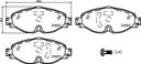 BRAKE PADS FRONT BREMBO CERAMIC VAG