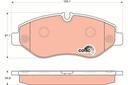 BRAKE PADS FRONT TRW MERC VAG (BREMBO CALIPER VERSION)