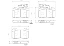 BRAKE PADS FRONT WITH SENSOR BREMBO CERAMIC ALFA