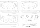 BRAKE PADS FRONT WITH SENSOR BREMBO CERAMIC VAG