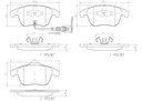 BRAKE PADS FRONT WITH SENSOR BREMBO CERAMIC VAG