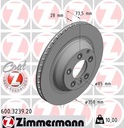 REAR DISC 358MM ZIMMERMANN VAG