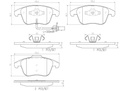 BRAKE PADS FRONT WITH SENSOR BREMBO CERAMIC VAG