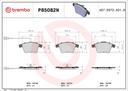 BRAKE PADS FRONT WITH SENSOR BREMBO CERAMIC VAG