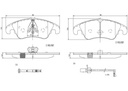 BRAKE PADS FRONT WITH SENSOR BREMBO CERAMIC VAG