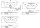 BRAKE PADS FRONT WITH SENSOR BREMBO CERAMIC VAG