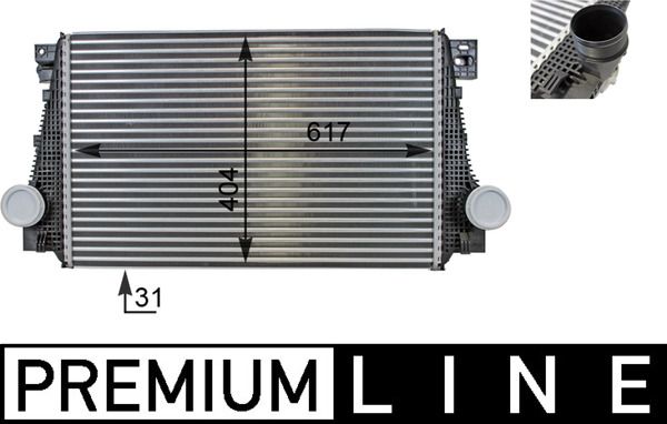 INTERCOOLER MAHLE VAG