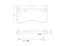 BRAKE PADS FRONT WITH SENSOR BREMBO CERAMIC VAG MERC