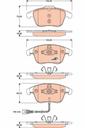 BRAKE PADS FRONT WITH SENSOR TRW VAG