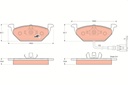 FRONT PADS W/SENSOR TRW VAG