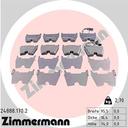 BRAKE PADS FRONT WITH SENSOR ZIMMERMANN VAG