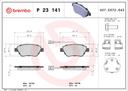 BRAKE PADS FRONT WITH SENSOR BREMBO ALFA FIAT