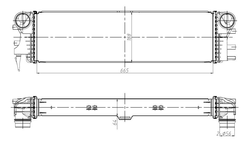 INTERCOOLER NRF MERC