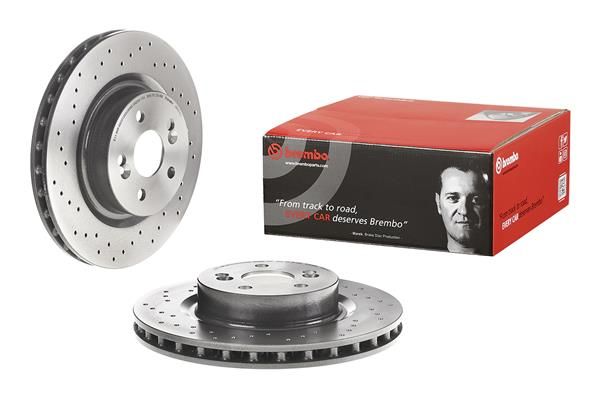FRONT DISC 312MM CROSS DRILLED BREMBO RENAULT