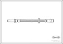 FRONT BRAKE HOSE CORTECO VOLVO