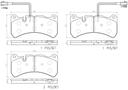 BRAKE PADS FRONT WITH SENSOR BREMBO CERAMIC ALFA