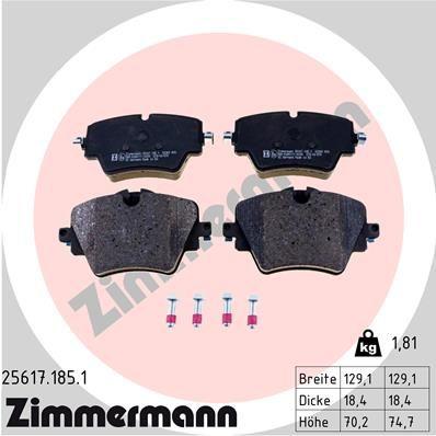 BRAKE PADS FRONT ZIMMERMANN BMW