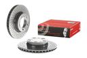 BRAKE DISC FRONT 318MM LH & RH CROSS DRILLED BREMBO PORSCHE