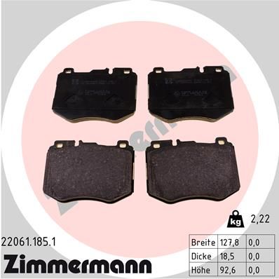 FRONT PADS ZIMMERMANN MERC