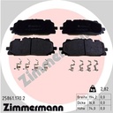 FRONT PADS ZIMMERMANN VAG
