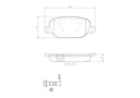 REAR PADS BREMBO CERAMIC ALFA