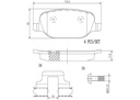 BRAKE PADS REAR BREMBO CERAMIC ALFA FIAT