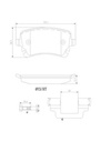BRAKE PADS REAR BREMBO CERAMIC BENTLEY VAG