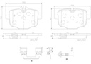 BRAKE PADS REAR BREMBO CERAMIC BMW