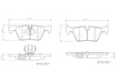 BRAKE PADS REAR BREMBO CERAMIC BMW