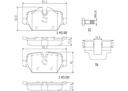BRAKE PADS REAR BREMBO CERAMIC BMW