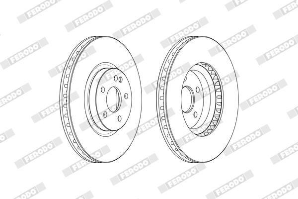 BRAKE DISC FRONT 330MM FERODO MERC