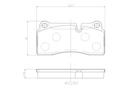 REAR PADS BREMBO CERAMIC BMW