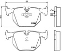 REAR PADS BREMBO BMW