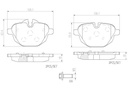 BRAKE PADS REAR BREMBO CERAMIC BMW