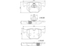 BRAKE PADS REAR BREMBO CERAMIC BMW
