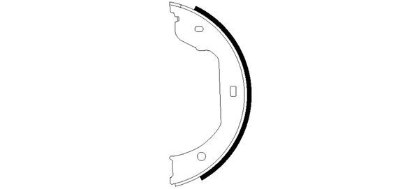 HANDBRAKE SHOE KIT TEXTAR BMW VAG