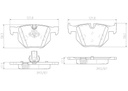 BRAKE PADS REAR BREMBO CERAMIC BMW