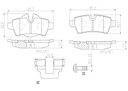 BRAKE PADS REAR BREMBO CERAMIC BMW MINI