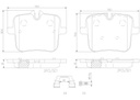 BRAKE PADS REAR BREMBO CERAMIC BMW ROLLS-ROYCE
