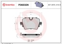 REAR PADS BREMBO CERAMIC JAGUAR