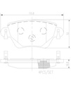 BRAKE PADS REAR BREMBO CERAMIC JAGUAR