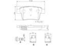 BRAKE PADS REAR BREMBO CERAMIC JAGUAR