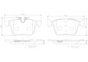 BRAKE PADS REAR BREMBO CERAMIC JAGUAR