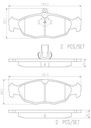 BRAKE PADS REAR BREMBO CERAMIC JAGUAR ASTON MARTIN